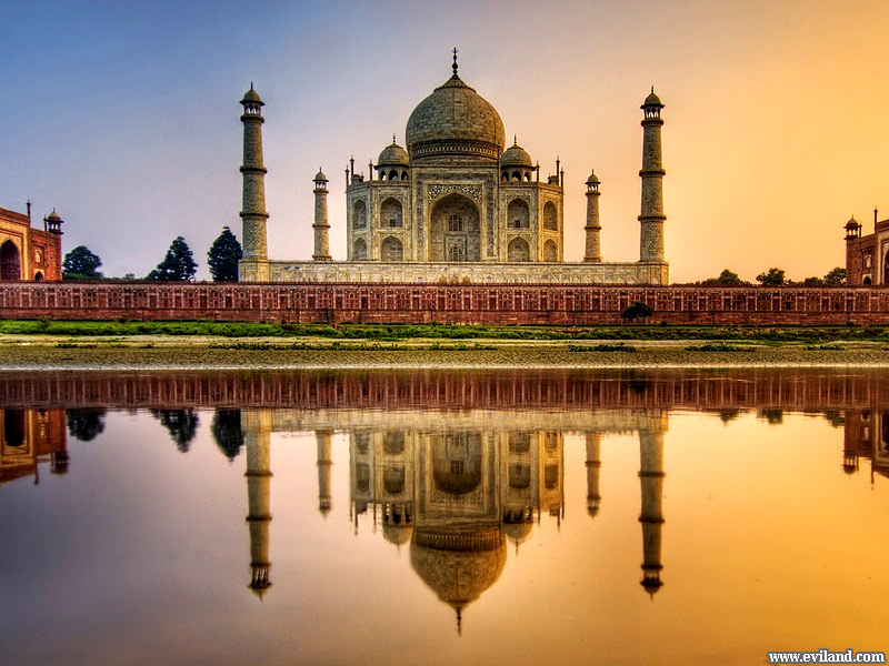 Reflection of Taj