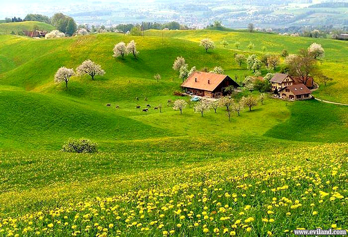 Village on the lap of nature