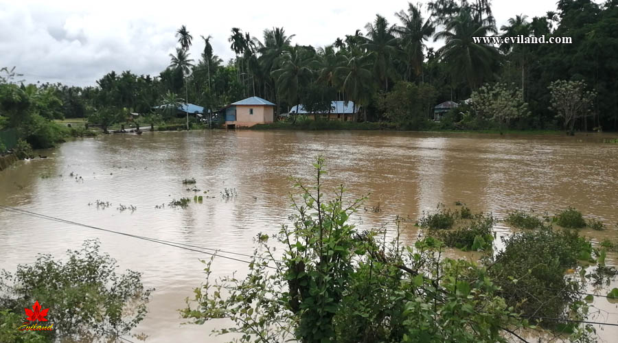 Huge water in-front of Angan Badi Center