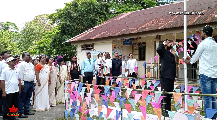 Flag Hosting at AC Office Rangat