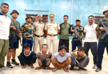 संयुक्त अभियान के तहत अवैध शिकार में लिप्त 05 म्यांमार नागरिकों और 02 इंजन डिंगी को हिरासत में लिया गया Myanmares Caught