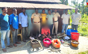 पुलिस थाना डिगलीपुर ने 37 किलोग्राम अवैध समुद्री खीरा जब्त कर दो व्यक्तियों को हिरासत में लिया PS Diglipur