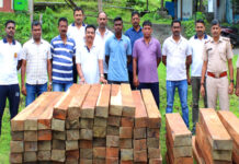 पुलिस थाना ओग्राब्राज द्वारा अवैध रूप से काटी गई पडाक लकड़ी जब्त की गई Wood