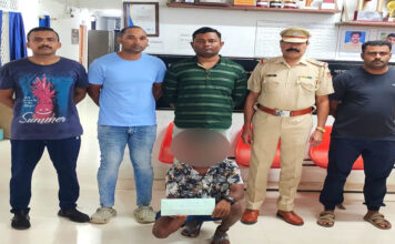 रंगत पुलिस ने आधी रात को गश्त के दौरान एक व्यक्ति को गांजा के साथ पकड़ा