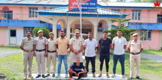रंगत पुलिस की त्वरित कार्रवाई से अवैध गांजा जब्त किया गया और गिरफ्तारी हुई। Rangat Police