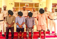 पहाड़गांव पुलिस ने जोड़ाकलां में मेथामफेटामाइन जब्त किया, चार गिरफ्तार PS Pahargaon Arrested NDPS