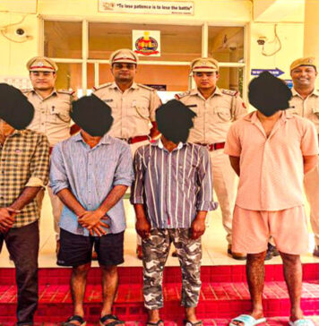 पहाड़गांव पुलिस ने जोड़ाकलां में मेथामफेटामाइन जब्त किया, चार गिरफ्तार PS Pahargaon Arrested NDPS