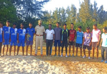 बाराटांग में बीच वॉलीबॉल इवेंट के साथ पुलिस स्थापना सप्ताह मनाया गया। Baratang Football