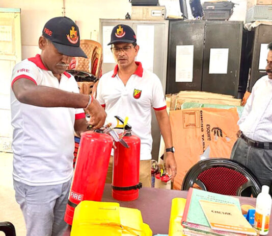 GSSS ओरलकाचा में अग्नि सुरक्षा निरीक्षण किया गया। Agni Surakcha Nirichan