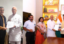 सांसद बिष्णु पदा रे जी भारत सरकार के शिक्षा मंत्रालय के सचिव और माननीय केंद्रीय बंदरगाह, जहाजरानी और जलमार्ग मंत्री जी से मुलाक़ात की Bishnu Pada Ray