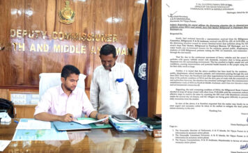 बिलिग्राउंड बाज़ार में NH4 के उड़ते धूल और बाज़ार बंद के मुद्दे पर हरिनगर प्रधान DC N&M A से मुलाक़ात किया Harinagar Pradhan Meet DC