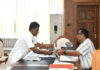 हरिनगर ग्राम पंचायत के प्रधान PHC बिलिग्राउंड के मुद्दे पर मुख्य सचिव से की मुलाकात Chief Secretory