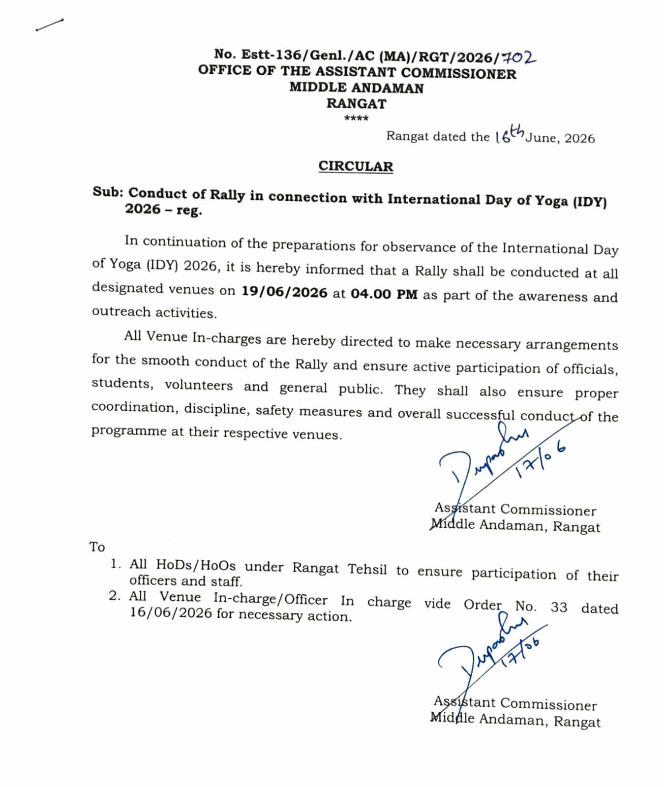 Notice