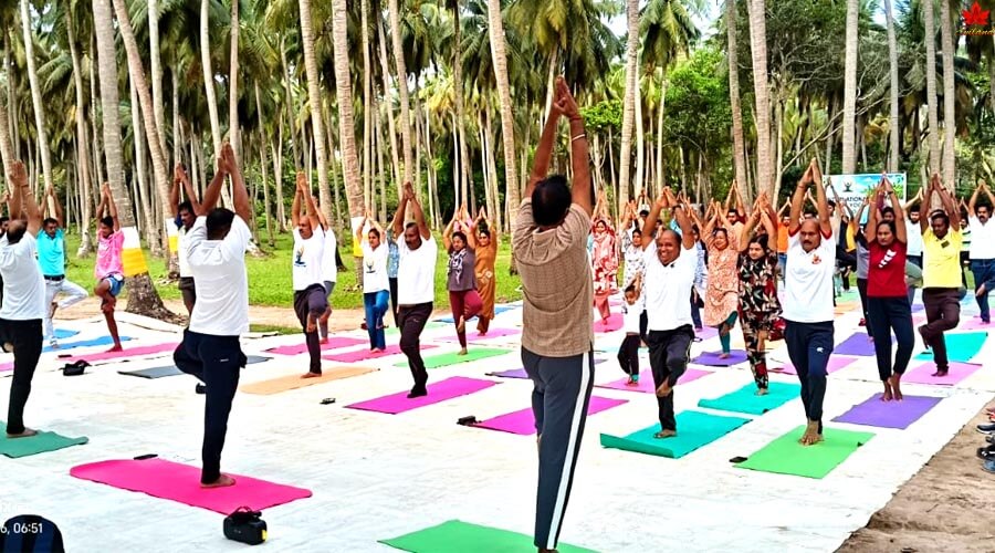 Yoga At Raman Bagicha Beach