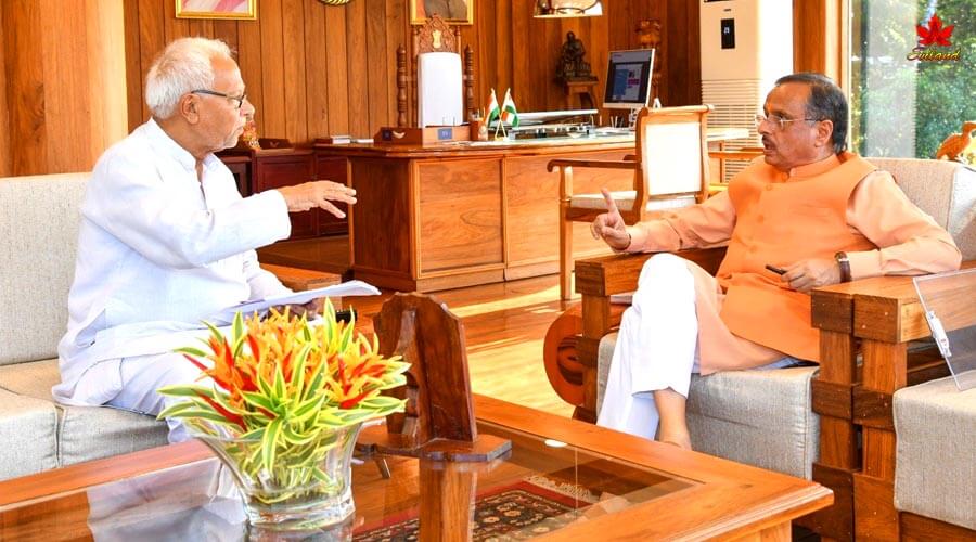 Bishnu pada ray meets dr dinesh sharma